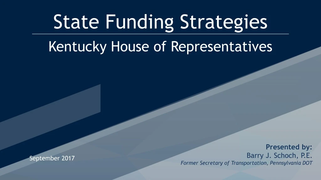 state funding strategies