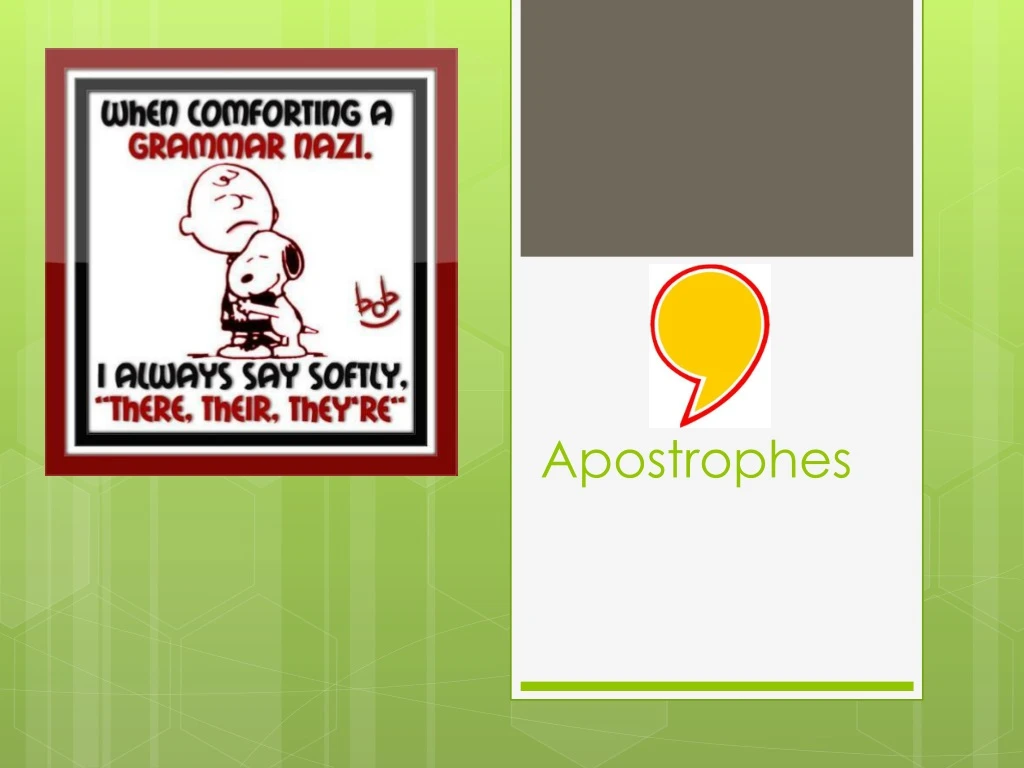 apostrophes