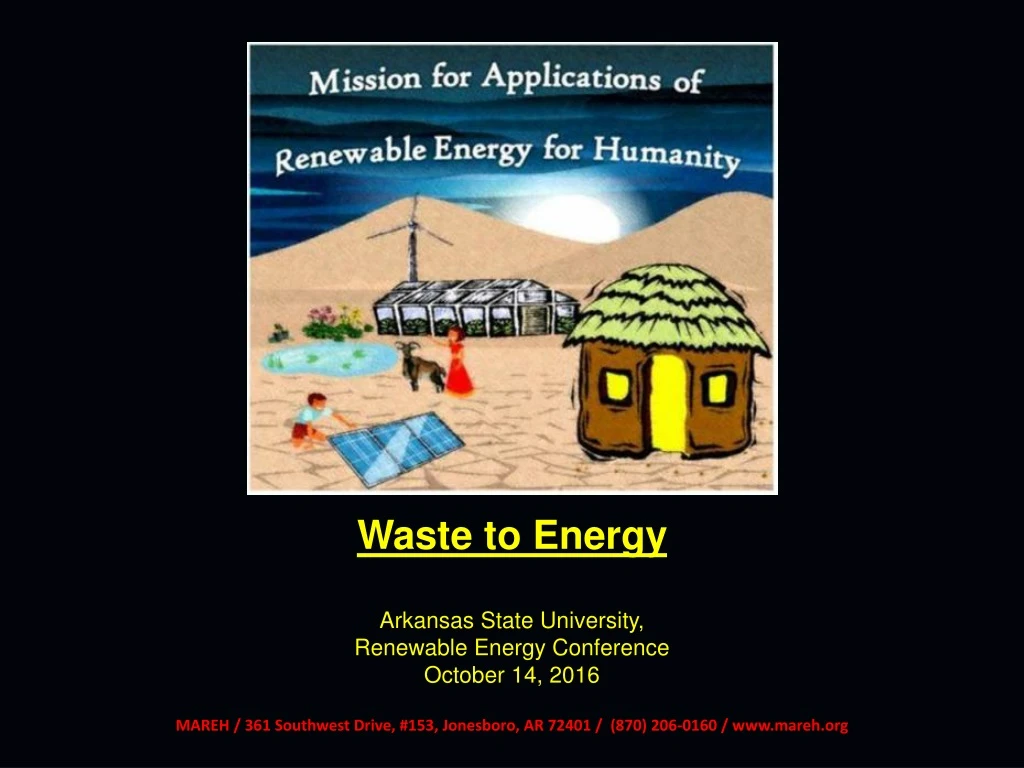 waste to energy arkansas state university