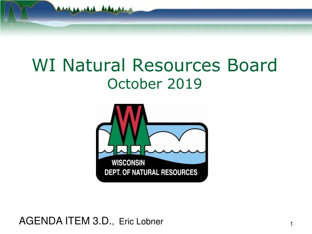 wi natural resources board october 2019