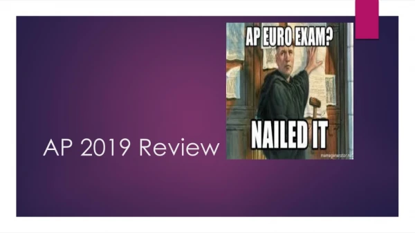 AP 2019 Review