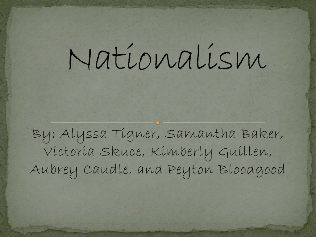 nationalism