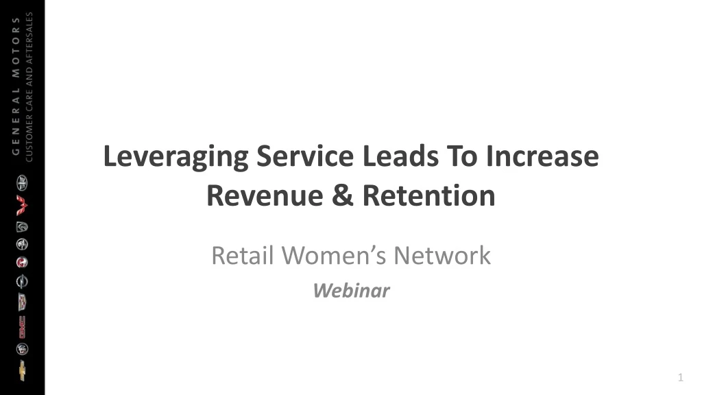 leveraging service leads to increase revenue retention