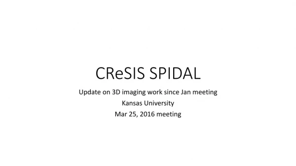 CReSIS SPIDAL