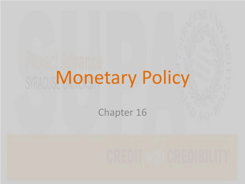 monetary policy