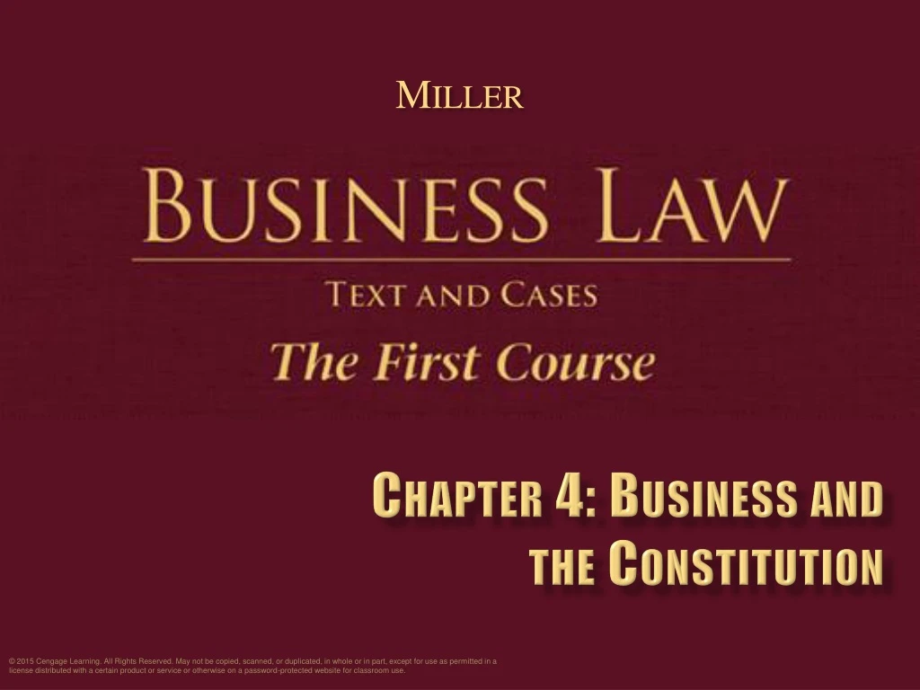 chapter 4 business and the constitution