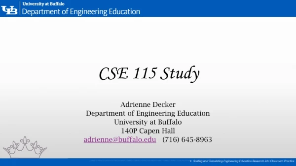 CSE 115 Study