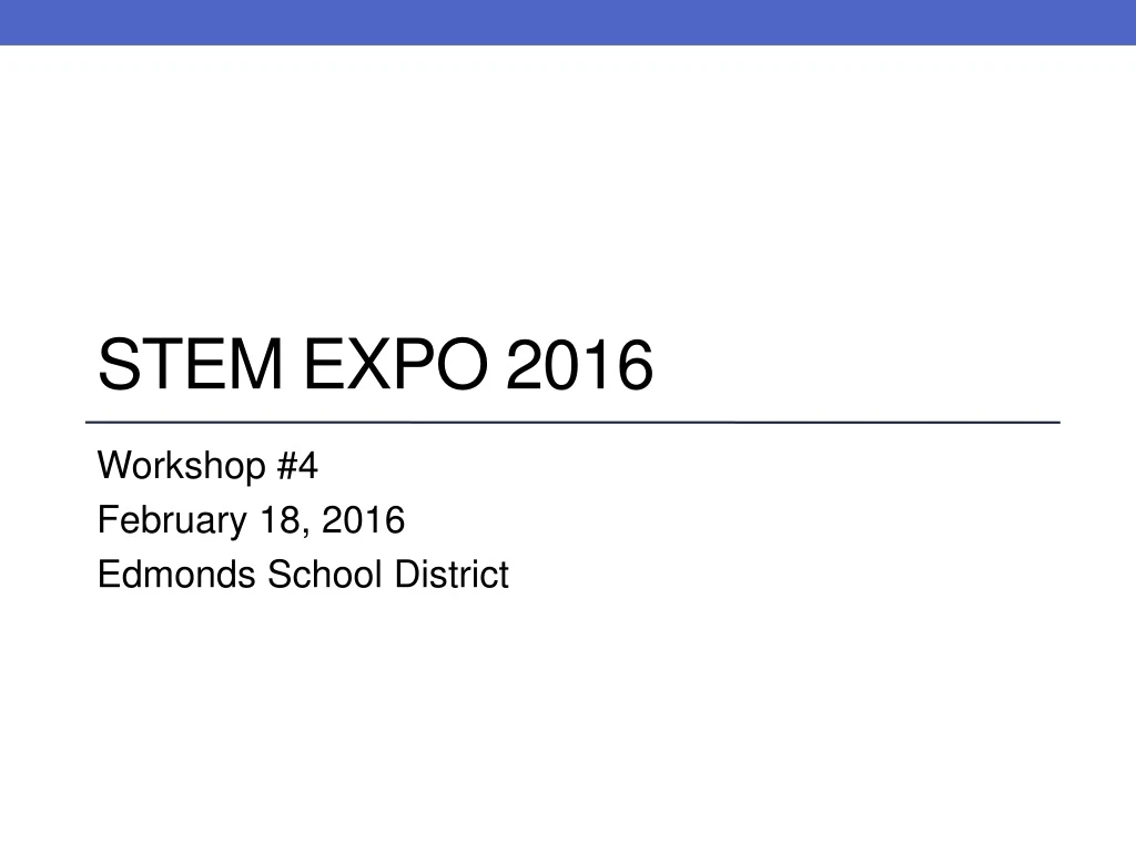 stem expo 2016