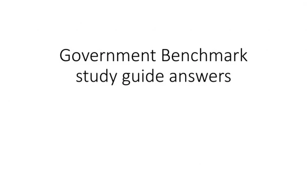 Government Benchmark study guide answers