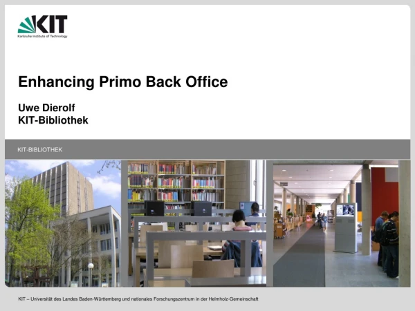 Enhancing Primo Back Office