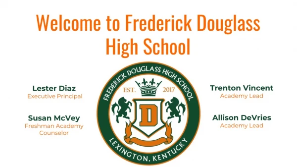 Welcome to Frederick Douglass High School