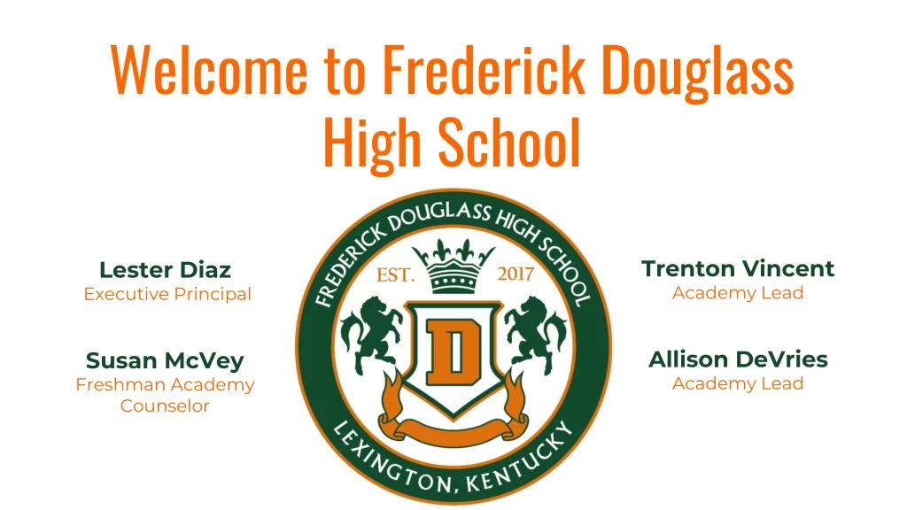 welcome to frederick douglass high school
