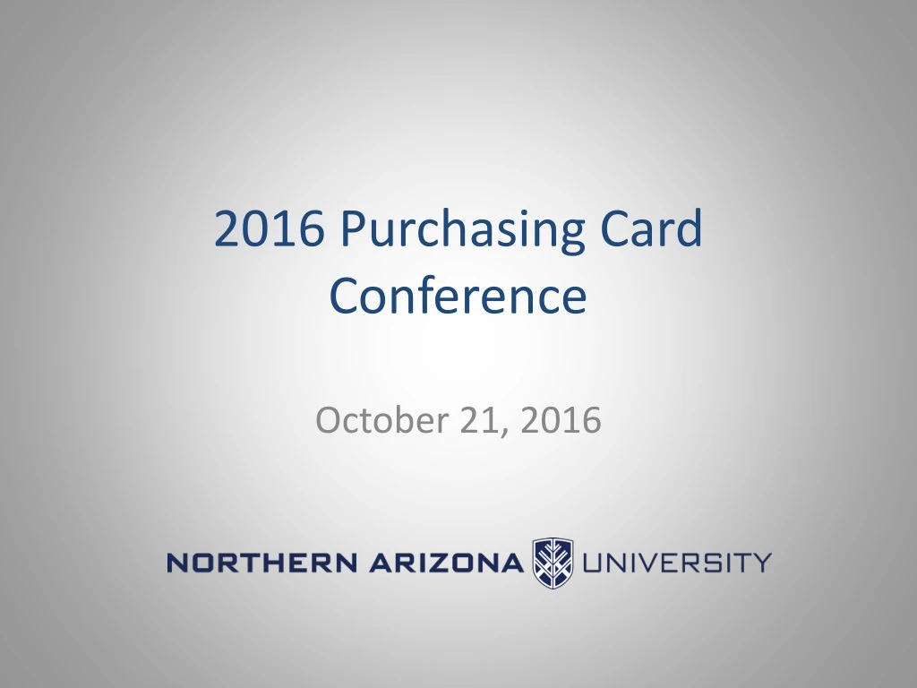 2016 purchasing card conference