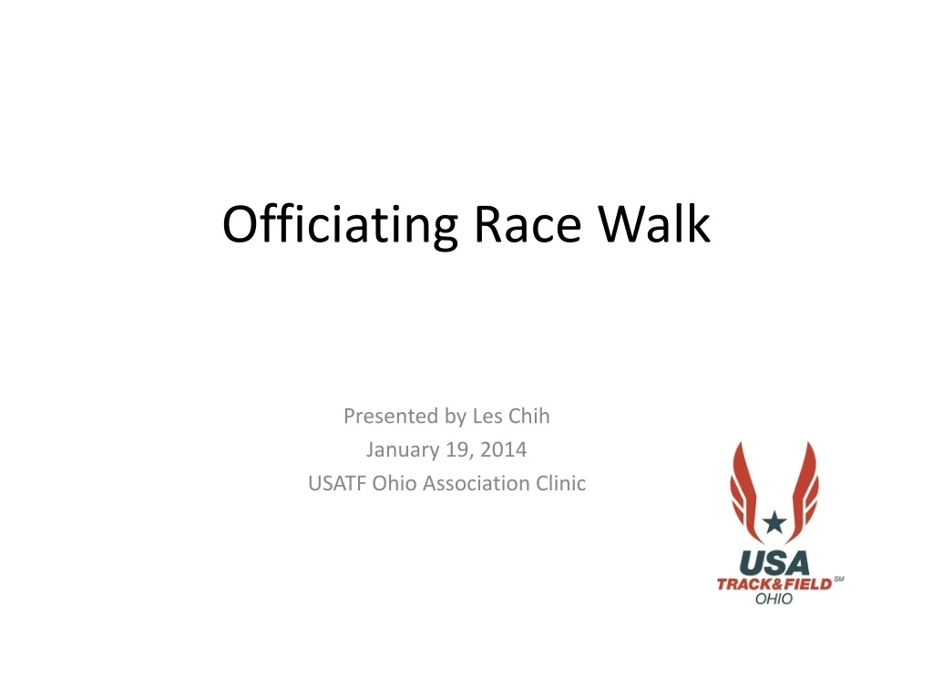 officiating race walk