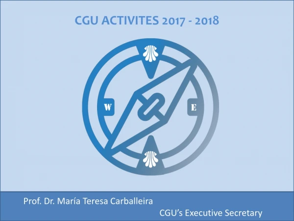 CGU ACTIVITES 2017 - 2018
