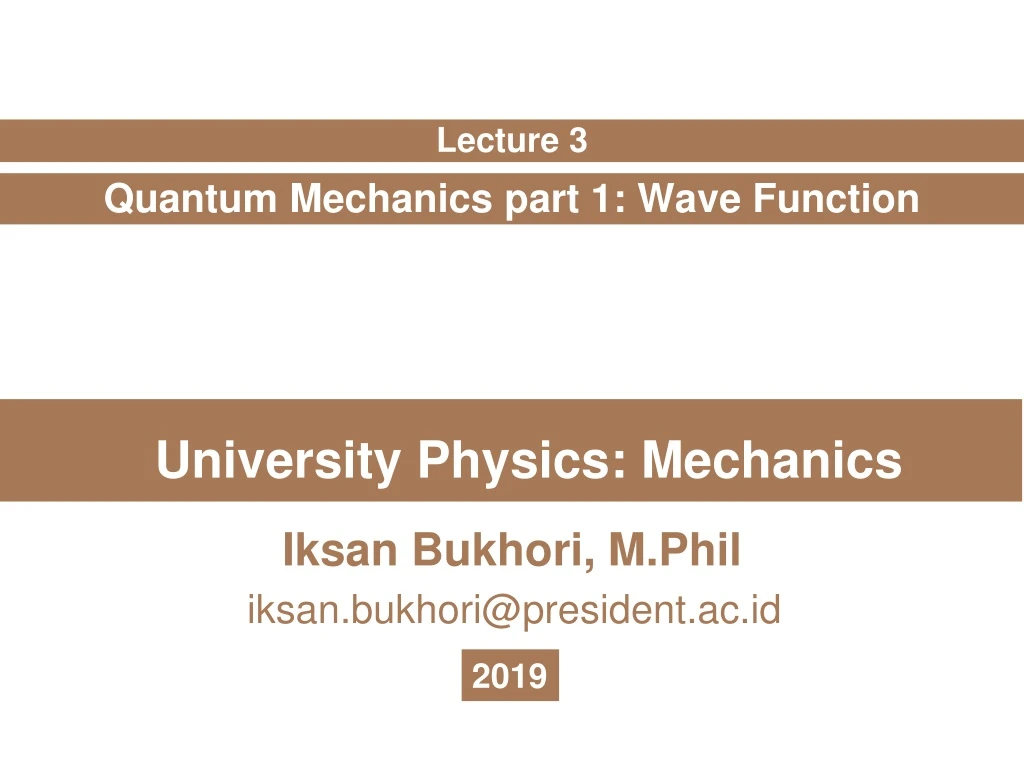 university physics mechanics