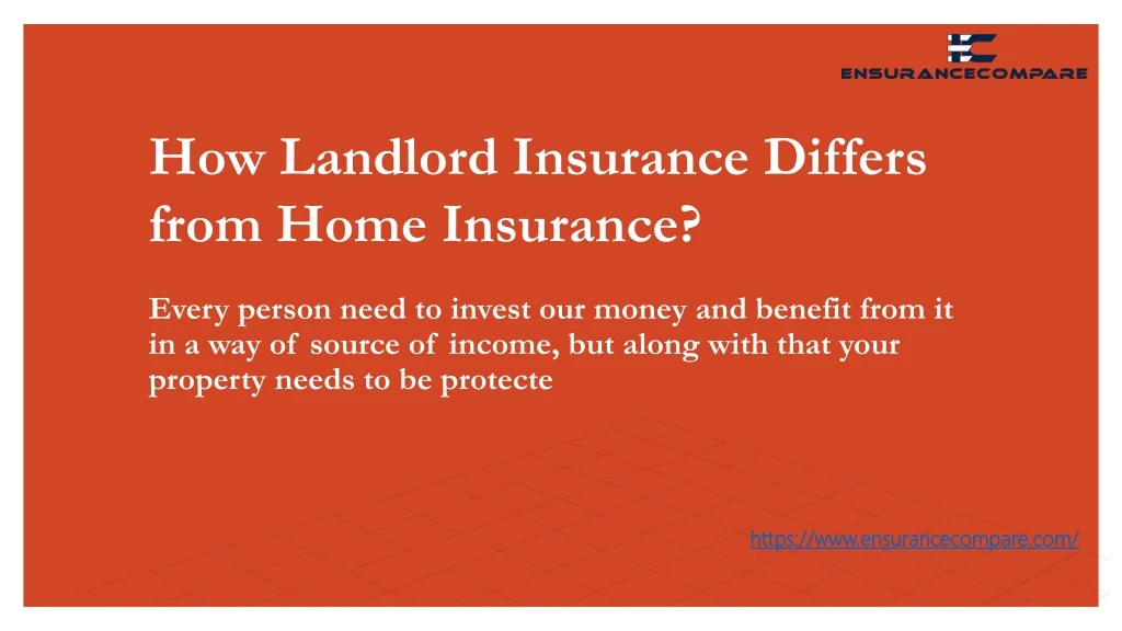 how landlord insurance differs from home insurance