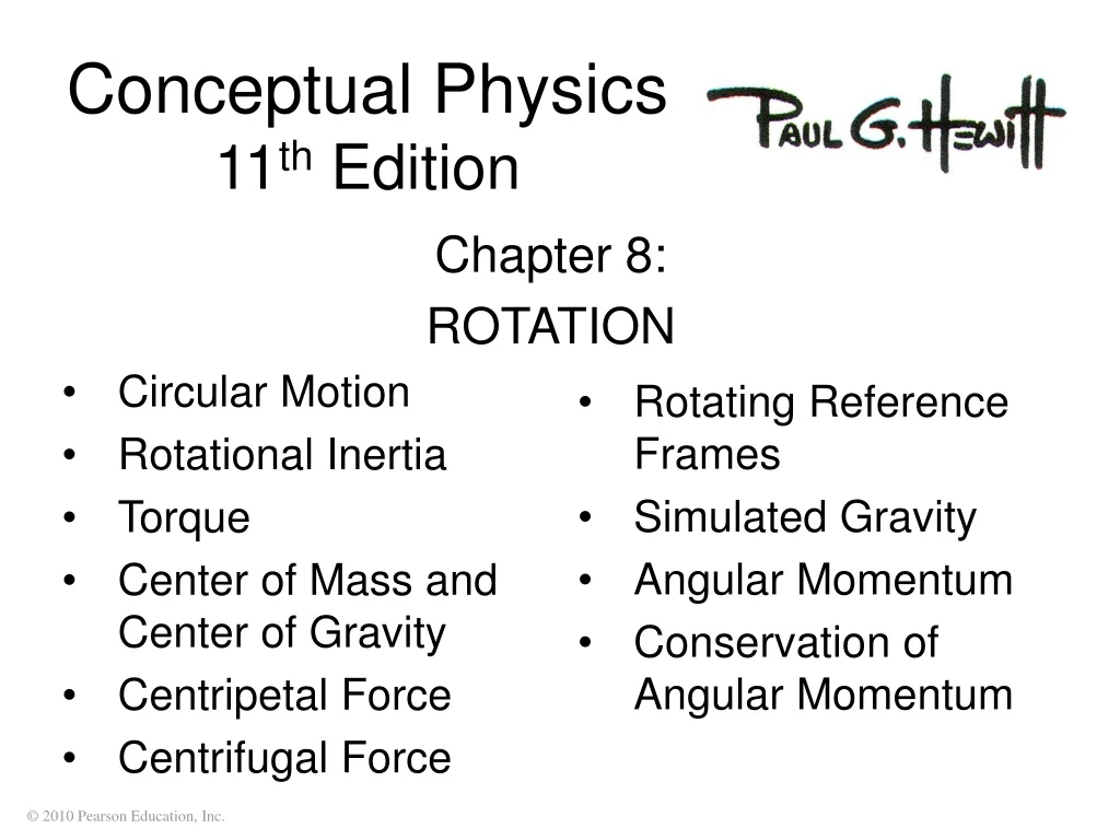 conceptual physics 11 th edition