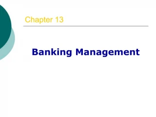 Banking Management - slide 1