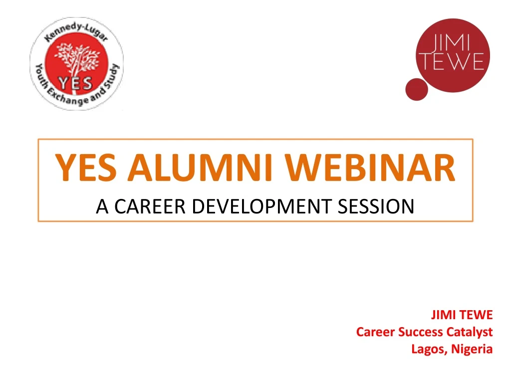 yes alumni webinar a career development session