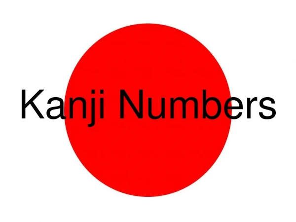Kanji Numbers