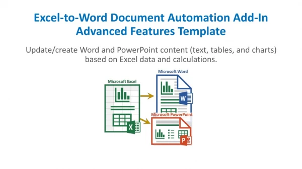 Excel-to-Word Document Automation Add-In Advanced Features Template