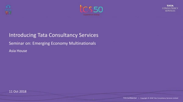 Introducing Tata Consultancy Services