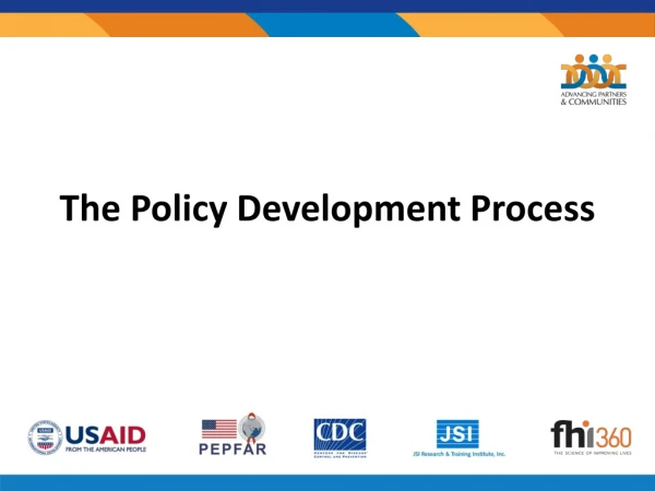 The Policy Development Process