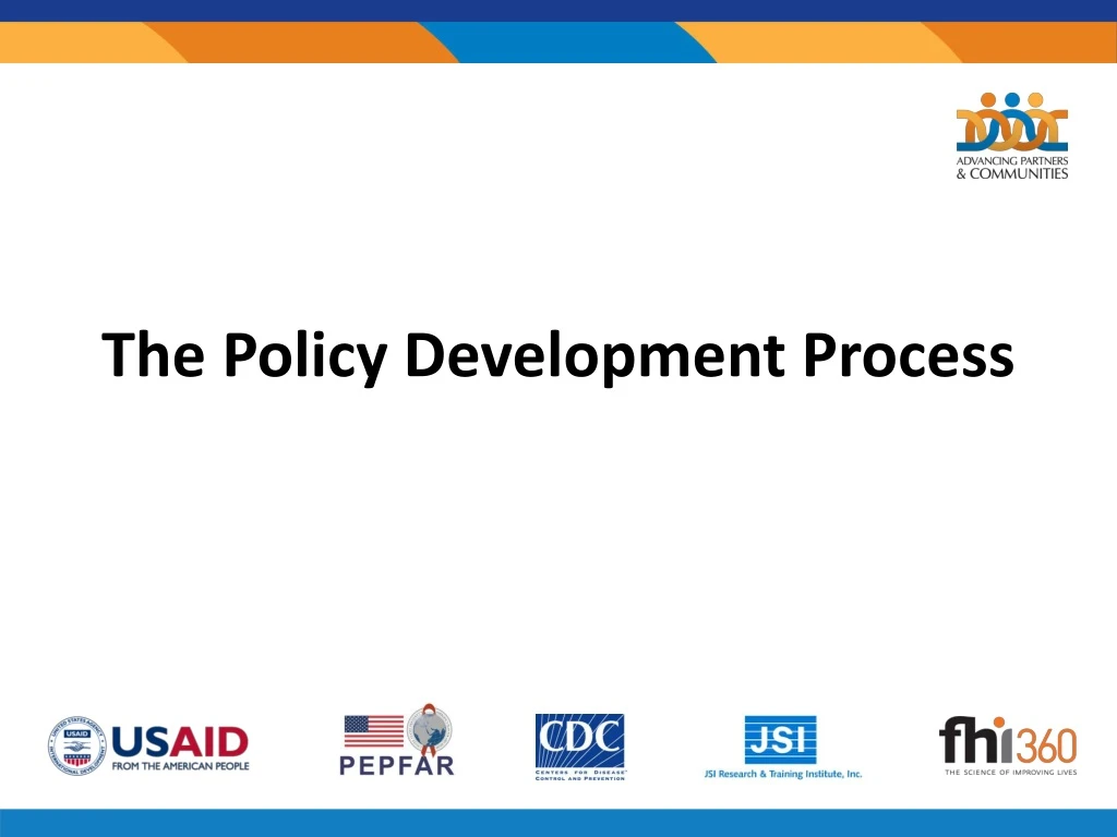 the policy development process