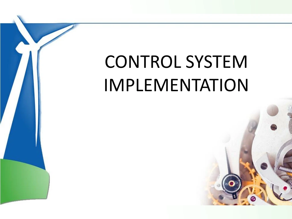 control system implementation