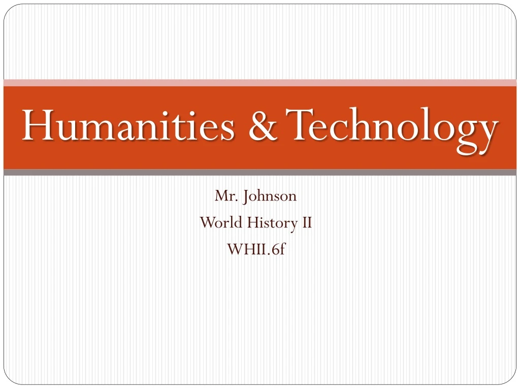 humanities technology