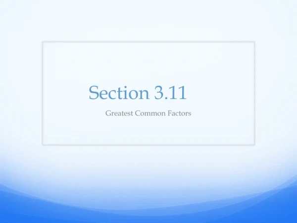 Section 3.11