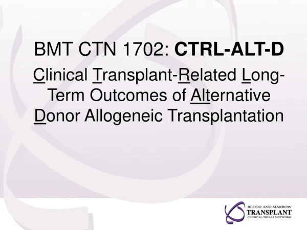 BMT CTN 1702: CTRL-ALT-D