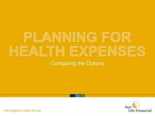 Planning for health expenses