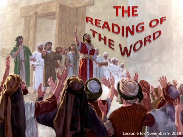 THE READING OF THE WORD