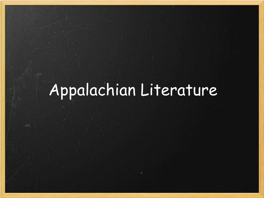 appalachian literature