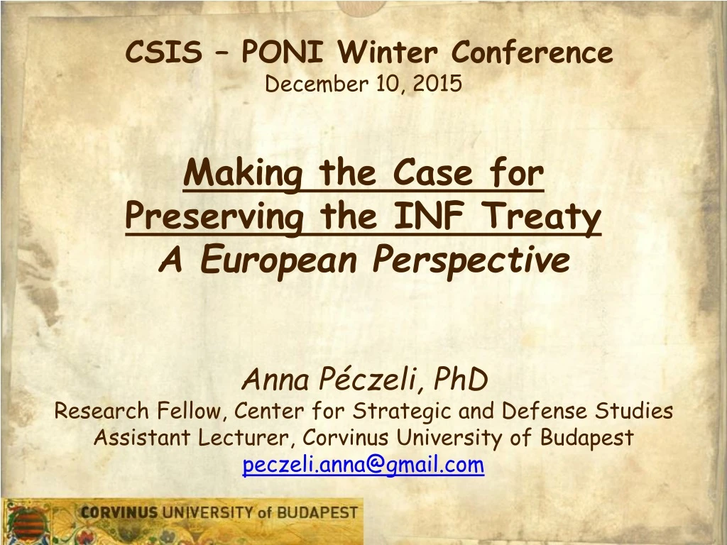 csis poni winter conference december 10 2015