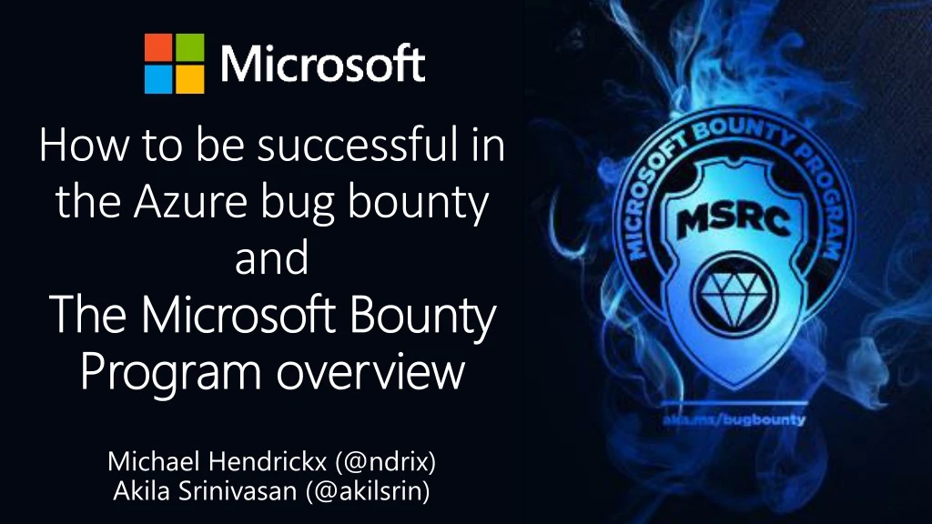 how to be successful in the azure bug bounty