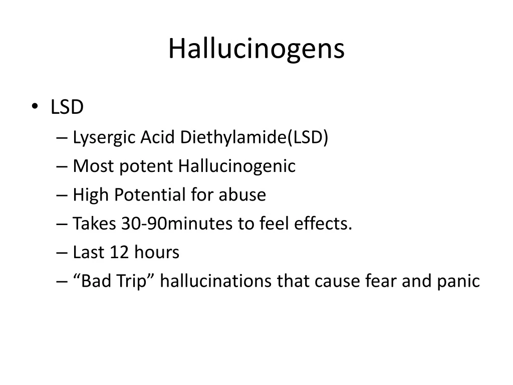 hallucinogens