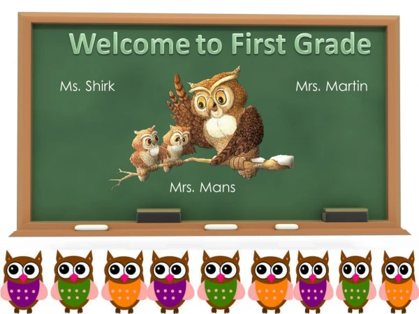 Welcome to First Grade