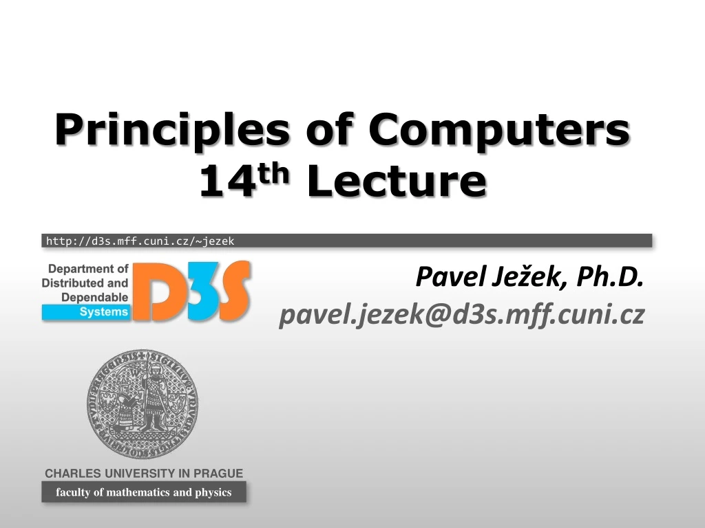 principles of computers 14 th lecture
