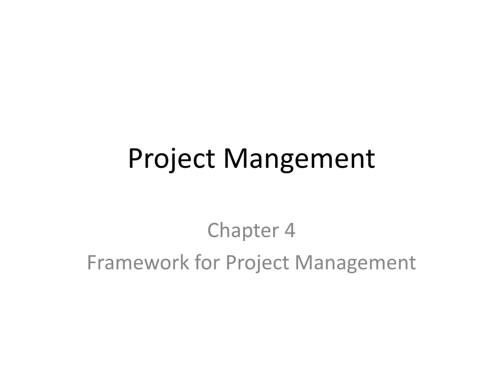 project mangement