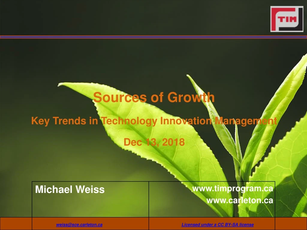 sources of growth key trends in technology