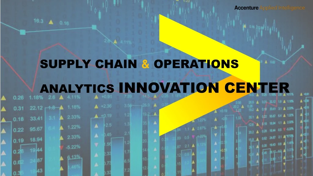 supply chain operations analytics innovation