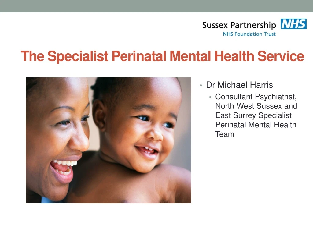 the specialist perinatal mental health service