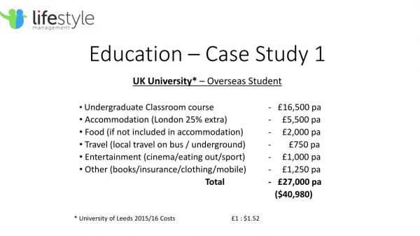 Education – Case Study 1