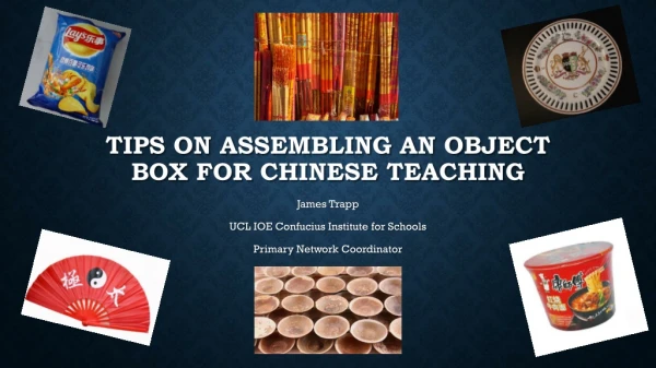 Tips on assembling an object box for Chinese teaching
