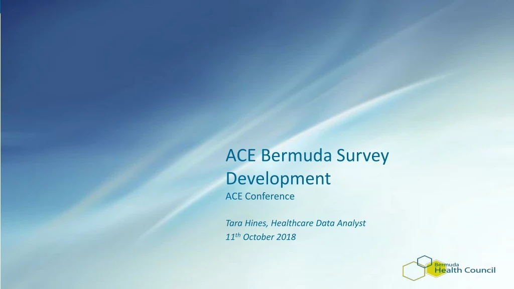 ace bermuda survey development ace conference