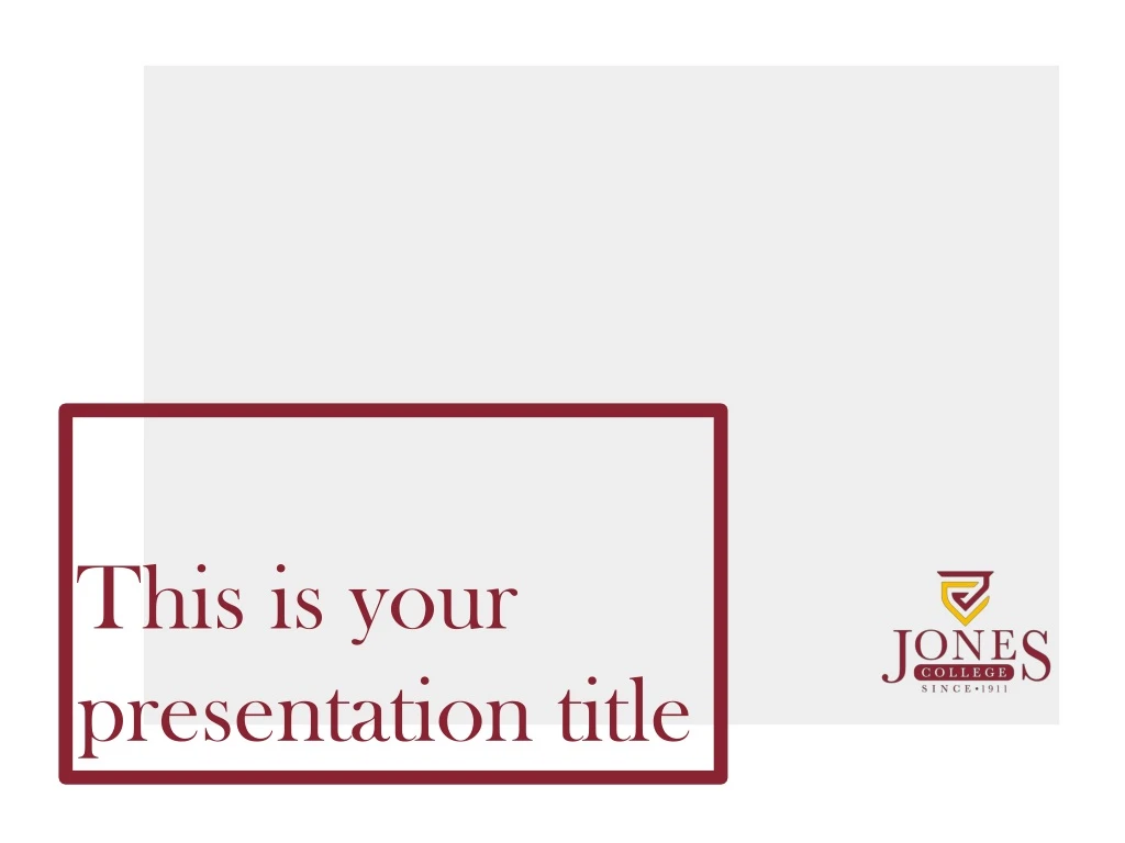 this is your presentation title