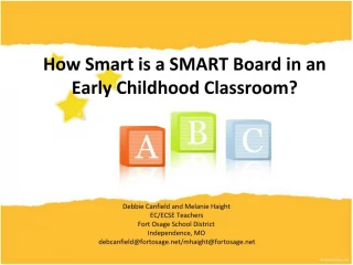 How Smart is a SMART Board in an Early Childhood Classroom - slide 1
